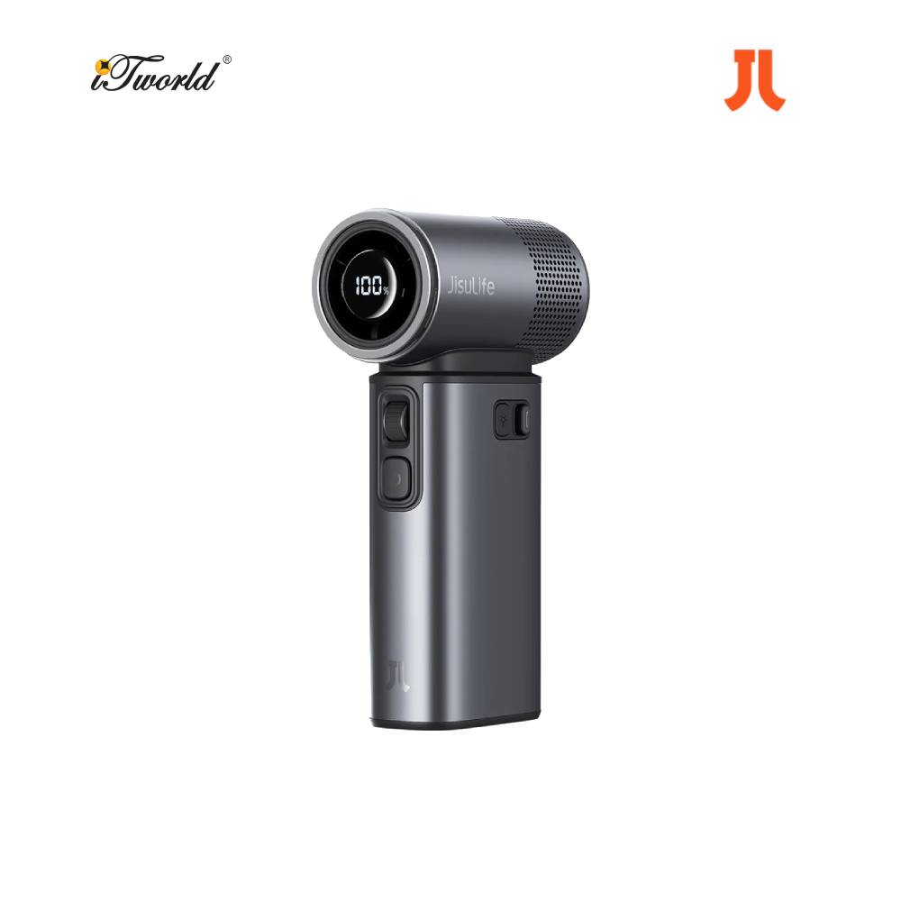 Jisulife Handheld Fan Ultra2 with Powerbank & Flashlight -Dark Gray 6975061533993