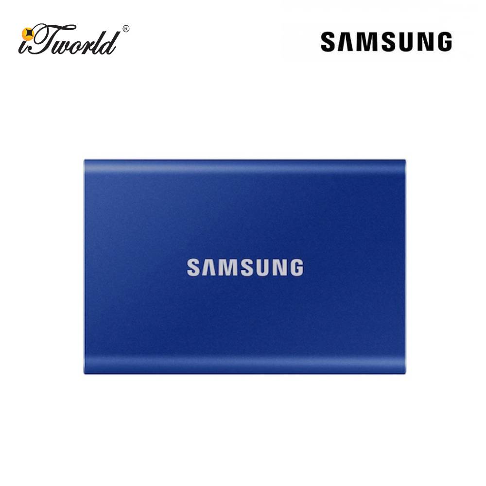 Samsung T7 Portable SSD 1TB USB 3.2 External SSD - Indigo Blue