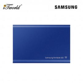 Samsung T7 Portable SSD 1TB USB 3.2 External SSD - Indigo Blue