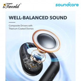 Anker Soundcore AeroFit Superior Comfort Open-Ear Earbuds A3872 - White 