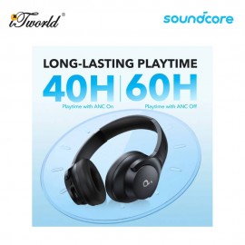 Anker Soundcore Q20i Hybrid Bluetooth Headphones A3004 - Black