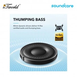 Anker Soundcore Q20i Hybrid Bluetooth Headphones A3004 - Black