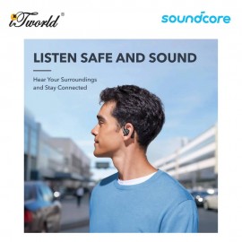 Anker Soundcore AeroFit Superior Comfort Open-Ear Earbuds A3872 - White 