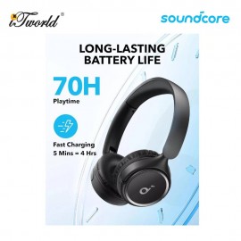 Anker Soundcore H30i On-Ear Bluetooth Headphones A3012 - Black