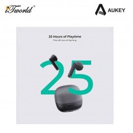 Aukey EP-M4 Move Vibe True Wireless Earbuds - Dark Grey EP-M4-GY 689323789689