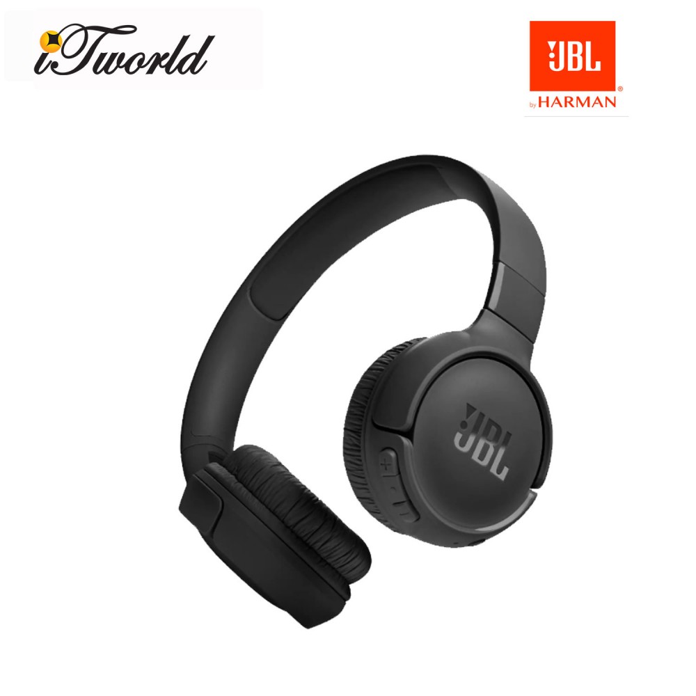 JBL T520BT Wireless On-Ear Headphone - Black 050036394963