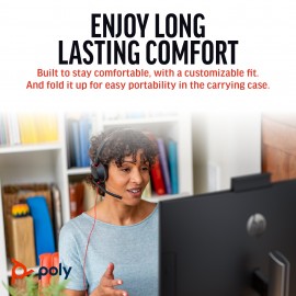 Poly Blackwire 5220 Stereo USB-C Headset +3.5mm Plug +USB-C/A Adapter (8X231AA)