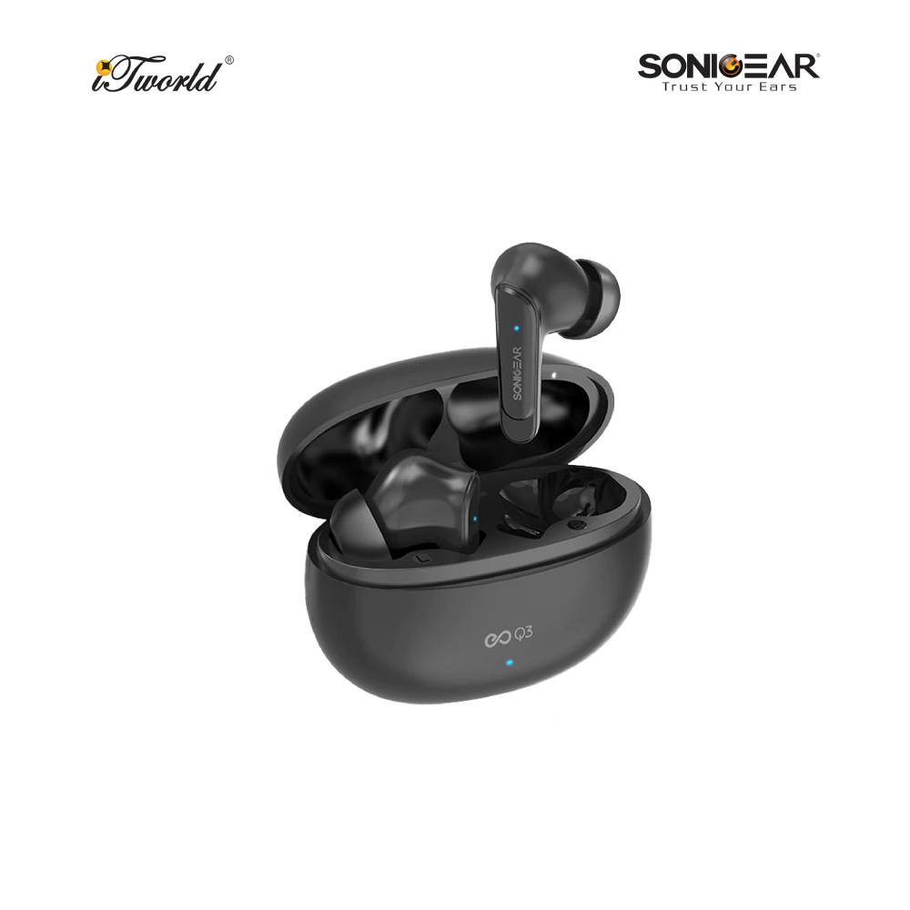 SonicGear EarPump Q3 ANC Bluetooth Wireless TWS Earbuds - Black 8886411931599