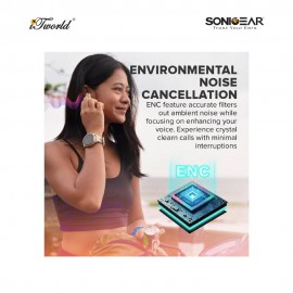 SonicGear EarPump Q3 ANC Bluetooth Wireless TWS Earbuds - Black 8886411931599