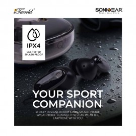 SonicGear EarPump Jewel Q3 TWS Earbuds -Black 8886411935641