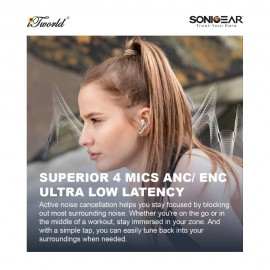 SonicGear EarPump XP2 ANC TWS Earbuds - Gold 8886411935702