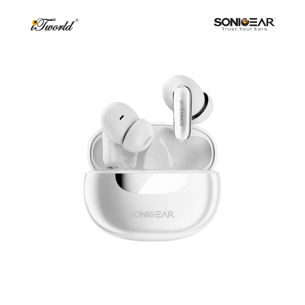 SonicGear EarPump Q5 ANC TWS Earbuds -White 8886411935900