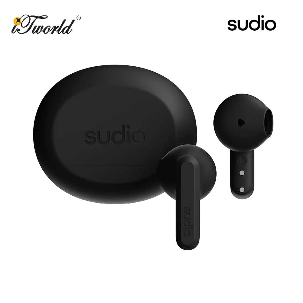 Sudio A3 Bluetooth Wireless Earbuds A3BLK 7350071384589 - Black