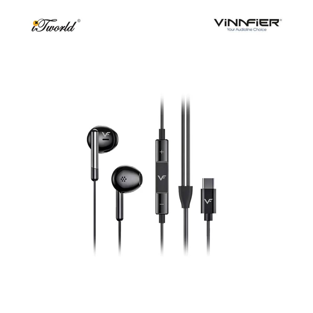 Vinnfier VF-100SW Black Wired Headphone 9555637205225