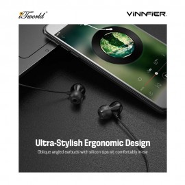 Vinnfier VF-200PRO Type-C Black Wired Headphone 9555637205249