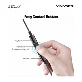 Vinnfier VF-200PRO Type-C Black Wired Headphone 9555637205249