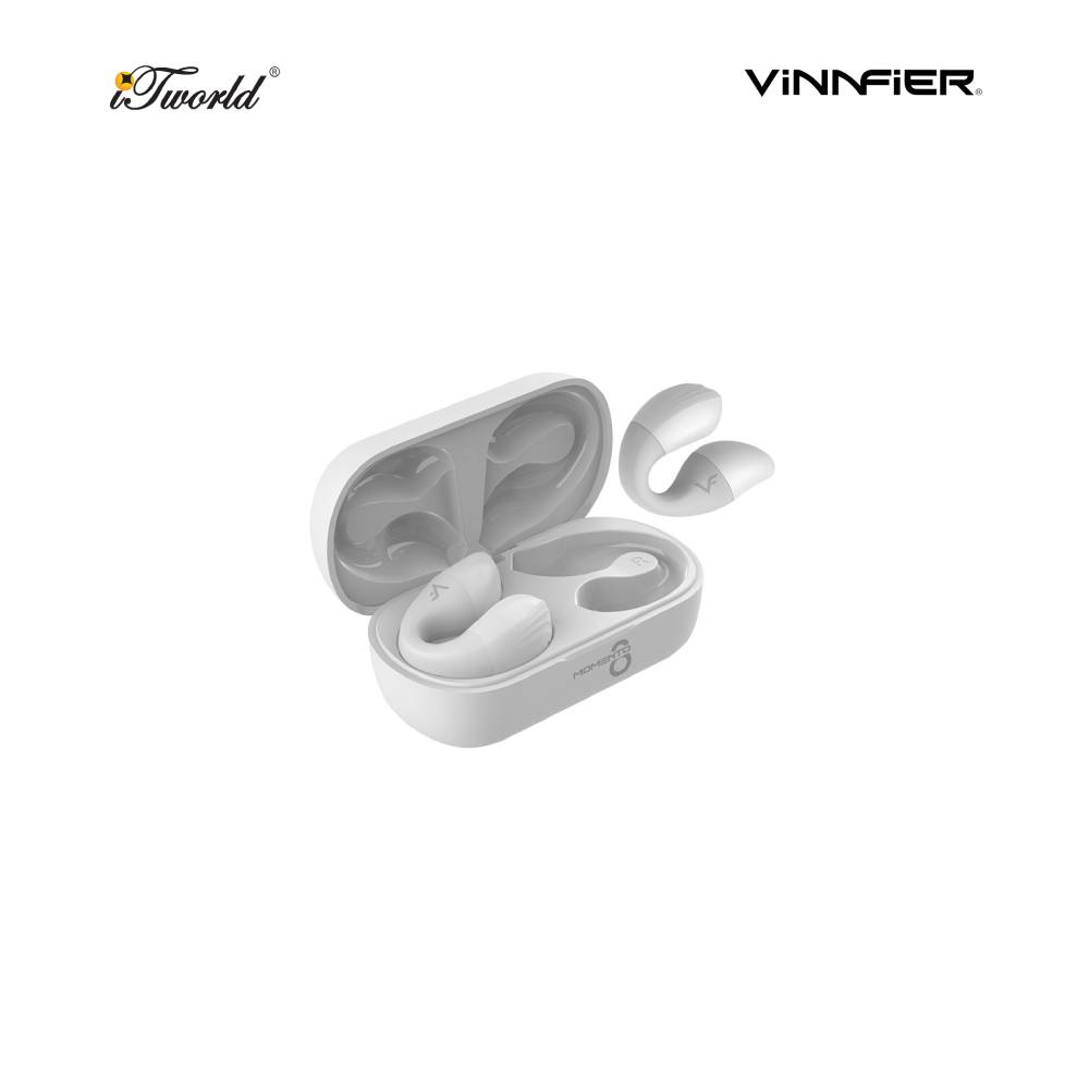 Vinnfier Momento 8 TWS Air Conduction Stereo Earbuds White