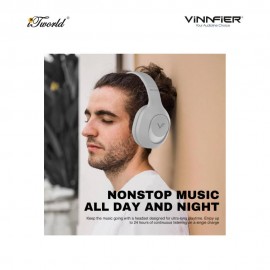 Vinnfier ANC 101 BT Wireless Active Noice Cancellation Headphone - Grey 9555637205874