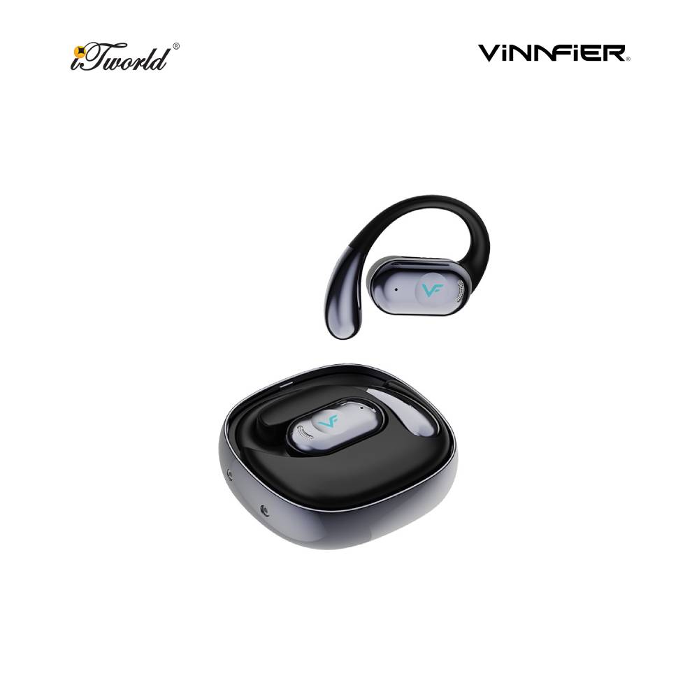 Vinnfier Momento Air 2 - Black Open-Ear True Wireless Earphones