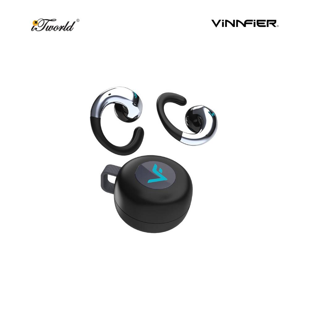 Vinnfier Momento Air 3 - Black Open-Ear True Wireless Earphones