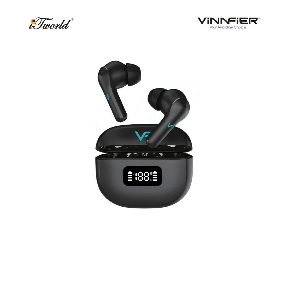 Vinnfier Momento Pro 9 5.4v Bluetooth ANC Earphone- Black