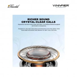 Vinnfier Momento Pro 9 5.4v Bluetooth ANC Earphone- Black