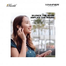 Vinnfier Momento Pro 9 5.4v Bluetooth ANC Earphone- Black
