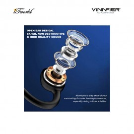 Vinnfier Essential S OpenEar Headphone - Black