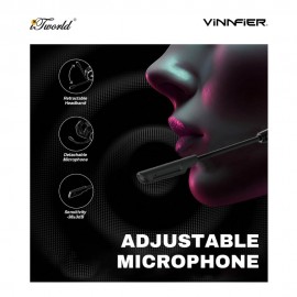 Vinnfier Toros 9 7.1 Stereo Sound Gaming Headphone – Black 9555637206192