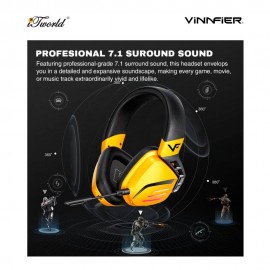 Vinnfier Toros 9 7.1 Stereo Sound Gaming Headphone – Black 9555637206192