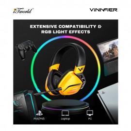 Vinnfier Toros 9 7.1 Stereo Sound Gaming Headphone – Black 9555637206192