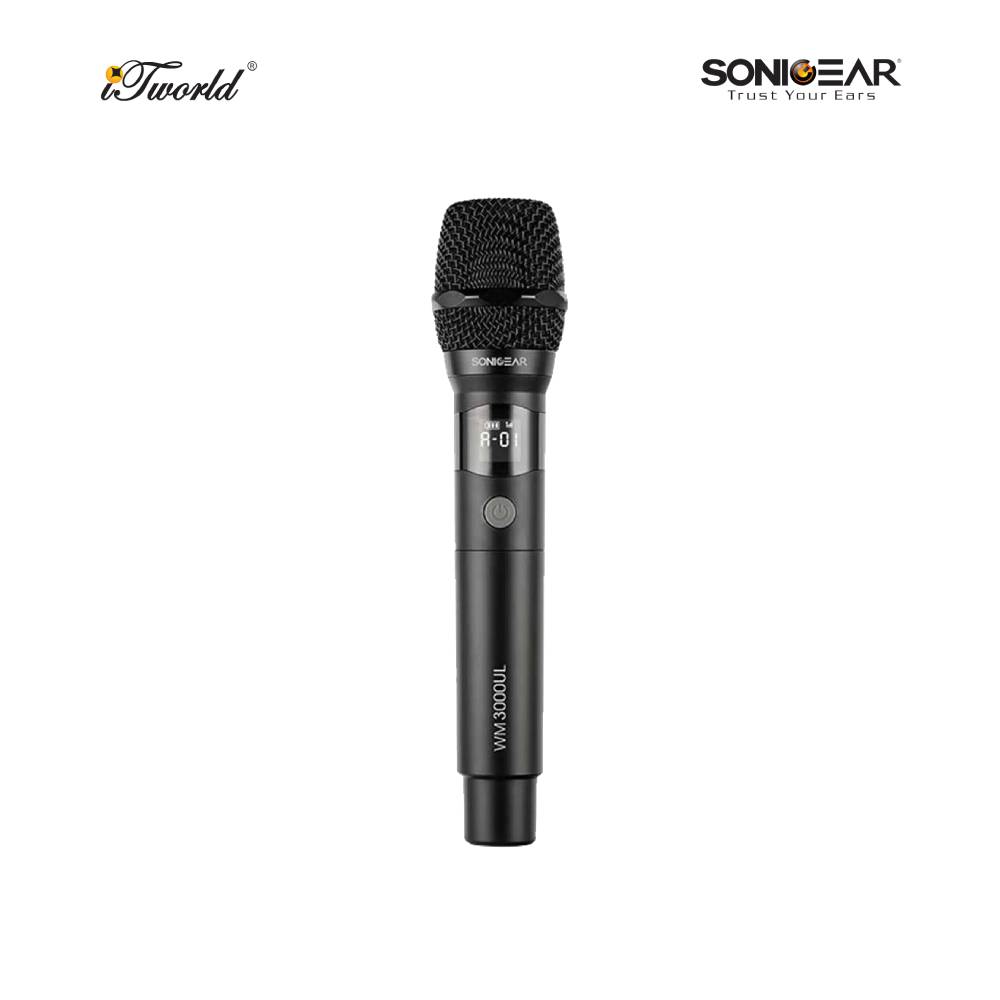 SonicGear WM 3000UL Professional UHF Wireless Microphone - Obsidian 8886411932138