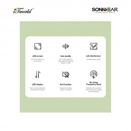 SonicGear WM 3000UL Professional UHF Wireless Microphone - Obsidian 8886411932138