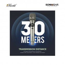 SonicGear WM 3000UL Professional UHF Wireless Microphone - Obsidian 8886411932138