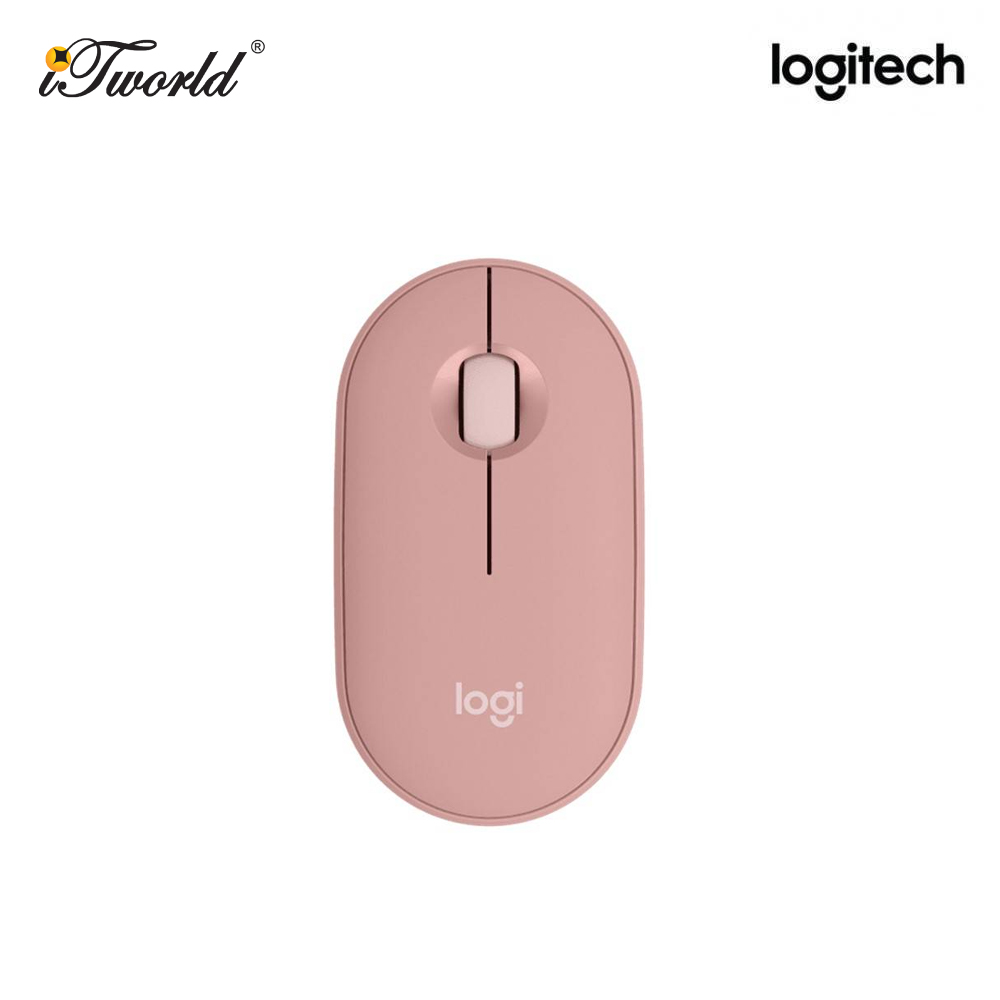 LOGITECH M350S WIRELESS MOUSE PEBBLE 2, TONAL ROSE 910-006987