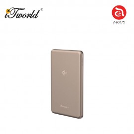 (3C Certified) ADAM elements VIONTA Q5 Qi2 Ultra-Slim Power Bank 5000mAh-Gold 840741117700