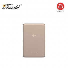 (3C Certified) ADAM elements VIONTA Q10 Qi2 Ultra-Slim Power Bank 10000mAh-Gold 840741117755