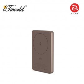 (3C Certified) ADAM elements VIONTA Q10 Qi2 Ultra-Slim Power Bank 10000mAh-Gold 840741117755