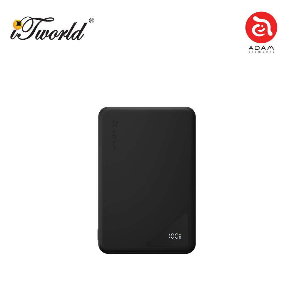 (3C Certified) ADAM elements VIONTA A5 Qi2 Solid-State Power Bank 4100mAh-Black 840741118271