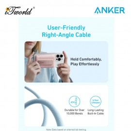 Anker Wireless Power Bank (10K 30W Built-In USB-C Cable) - Black A1685