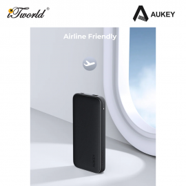 Aukey PB-Y46 Spark Go 15W 10000mAh Fast Charging Slim USB-C Power Bank - Grey 689323787920