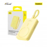 Baseus Magnetic Mini Wireless Fast Charge Power Bank Type-C Edition 10000mAh 30W Lemon Yellow