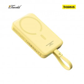 Baseus Magnetic Mini Wireless Fast Charge Power Bank Type-C Edition 10000mAh 30W Lemon Yellow