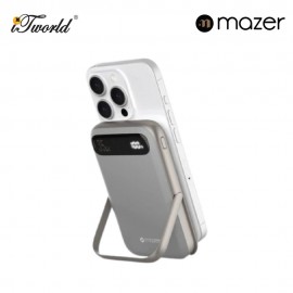 Mazer MagAir17 10,000mAh Magnetic Wireless Power Bank Qi2 Certified 15W - Natural Titanium 8881304542968