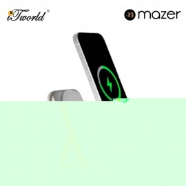 Mazer MagAir17 10,000mAh Magnetic Wireless Power Bank Qi2 Certified 15W - Natural Titanium 8881304542968