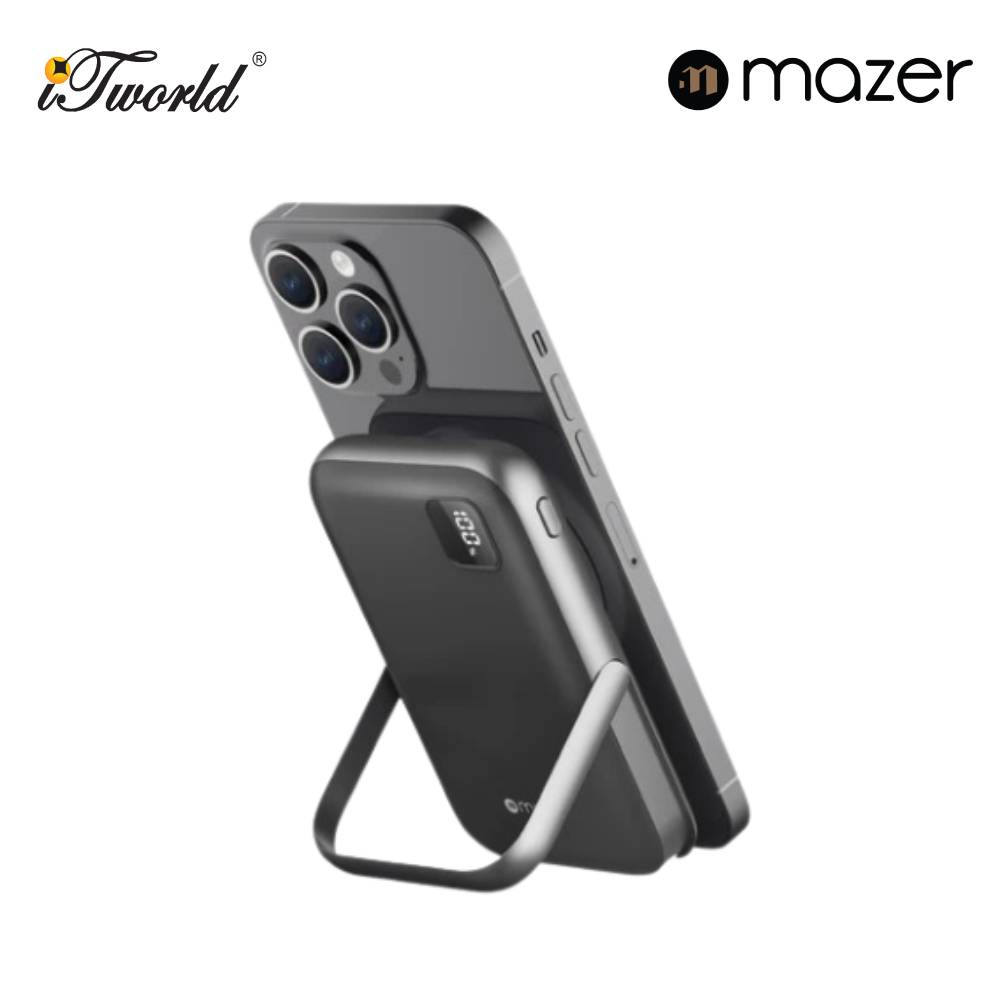 Mazer MagAir16 10,000mAh Magnetic Wireless Power Bank - Grey 8881304544078