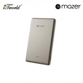 Mazer MagAir19 5000mAh Ultra Slim Magnetic Wireless Power Bank - Titanium 8881304544887