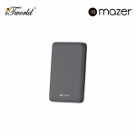 Mazer MagAir21 10,000mAh Ultra Slim Magnetic Wireless Power Bank Qi2 Certified 15W - Grey 8881304544993