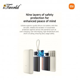 Xiaomi 33w Powerbank 20000mAh (Integrated Cable) - Tan