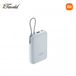 [READY STOCK] Xiaomi 33W 10000Mah Power Bank (Intergrated Cable) - Ice Blue